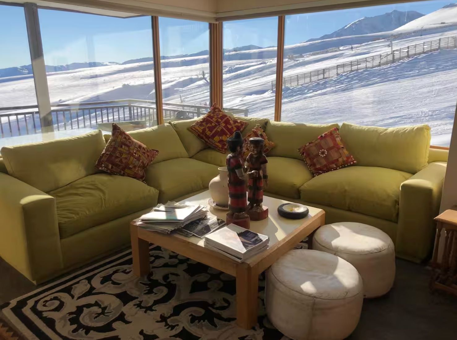 Rico depto para 10 con terraza casi encima de la pista (ski in out) 4